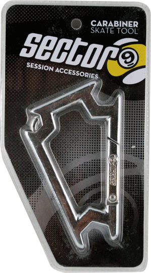 Sector 9 Carabiner Silver Skate Tool