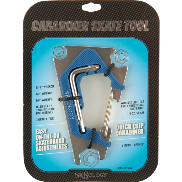 Sk8ology Carabiner II Tool Blue/Sil