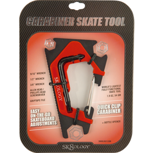 Sk8ology Carabiner II Tool Red/Black