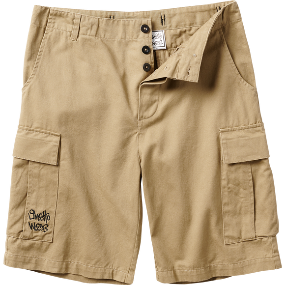 Ghetto Wear Cargo Shorts - KHAKI