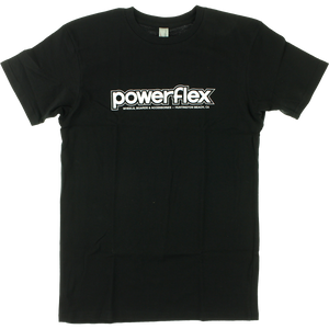 Powerflex Logo T-Shirt - Size: SMALL Black/White