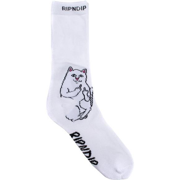 Rip N Dip Lord Nermal Crew Socks White 