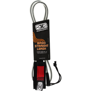 O&E Ocean & Earth Bodyboard Basic Wrist Straight Leash Black