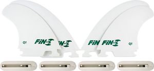 Fin-S Production Set Q-1 Quad White 4 Fins/4 Boxes Surfboard FIN - 4 PACK KIT