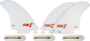 Fin-S Production Set Tv-1 White 3 Fins/3 Boxes Surfboard FIN - 3PCS KIT