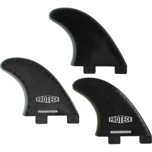 Proteck Perform Fcs Grom Thruster Set 4.0 Black Surfboard FIN  -  SET OF 3PCS