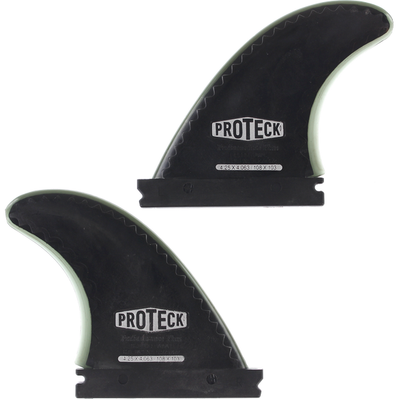 Proteck Perform Ffs Side 4.25 Black Surfboard FIN  -  SET OF 2PCS