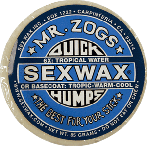 Mr. Zogs Quick Humps Sex Wax 6X Blue - Extra Hard  - Single Bar