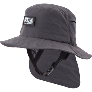 Ocean and Earth Mens Indo Stiff Peak Surf HAT - S-Black 