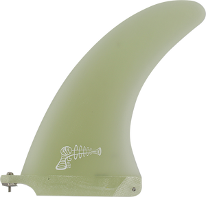 Ray Gun Fiberglass Center Fin 9.0" Clear Surfboard FIN 