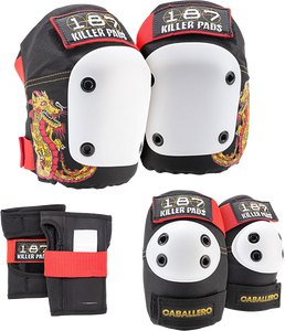 187 6-Pack Pad Set Xs-Caballero Dragon Black 