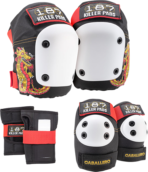 187 6-Pack Pad Set Xs-Caballero Dragon Black 