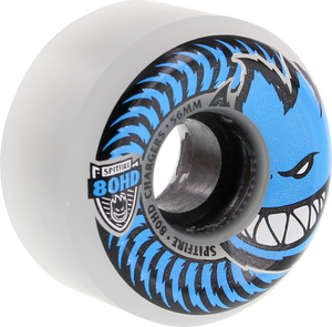 Spitfire 80hd Charger Conical Full 56mm Clear/Blu Skateboard Wheels (Set of 4)