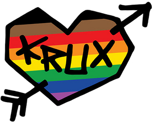 Krux Rainbow 2 Mylar Decal 3x2.4 Rainbow