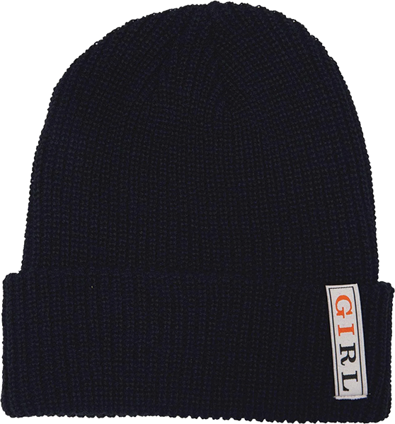 Girl Serif Cable BEANIE Navy