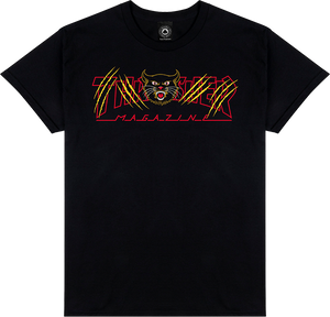 Thrasher Gato T-Shirt - Size: SMALL Black