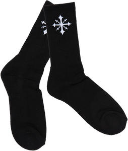 Disorder Logo Crew Socks Black/White 