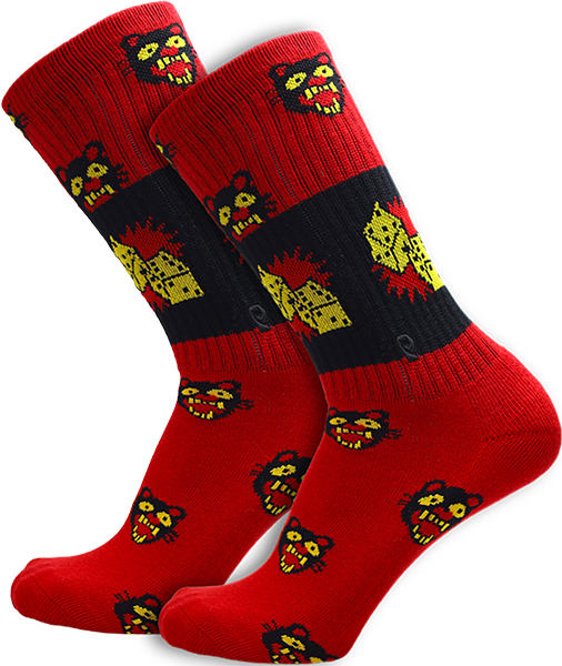 Psockadelic Burger Baby Crew Socks 