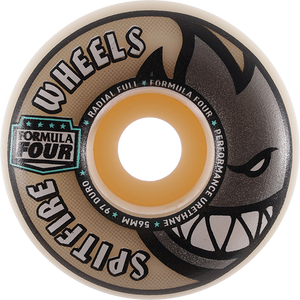 Spitfire F4 97a Radial Full 56mm Natural Skateboard Wheels (Set of 4)