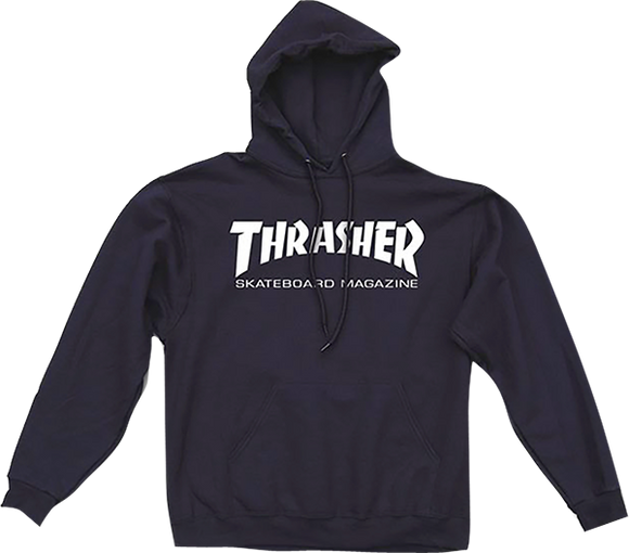 Thrasher Skate Mag Hooded Sweatshirt - MEDIUM Navy/White