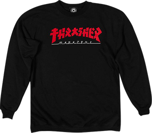 Thrasher Godzilla Crew Sweatshirt - SMALL Black/Red