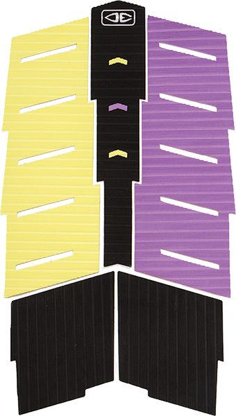 O&E Ocean & Earth Dakoda Walters 5 PIECE Center Deck Pad Black/Purple/Yellow