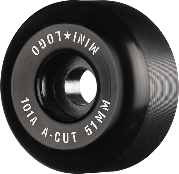 Ml A-Cut 51mm 101a Black  Skateboard Wheels (Set of 4)