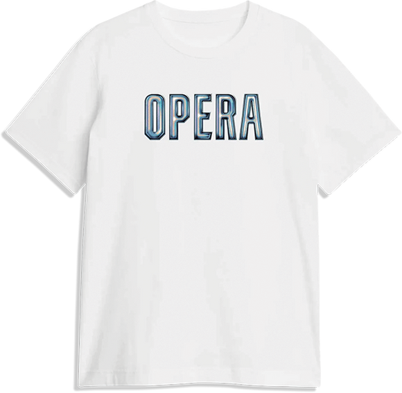 Opera 3D T-Shirt - Size: X-LARGE White