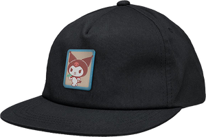 Girl Hello Kitty Kuromi 5p Skate HAT - Adjustable Black 