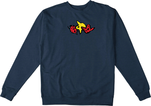 Krooked Ladybug Classic Crew Sweatshirt - MEDIUM Navy Heather