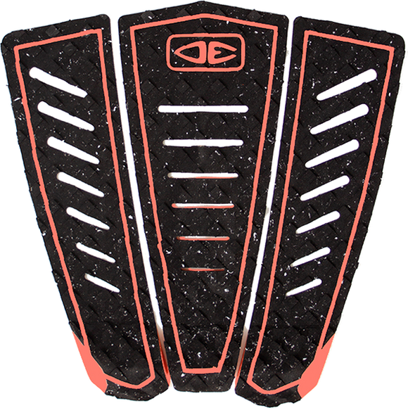 O&E Ocean & Earth Kanoa Signature 3 PIECE Tail Pad Black/Coral