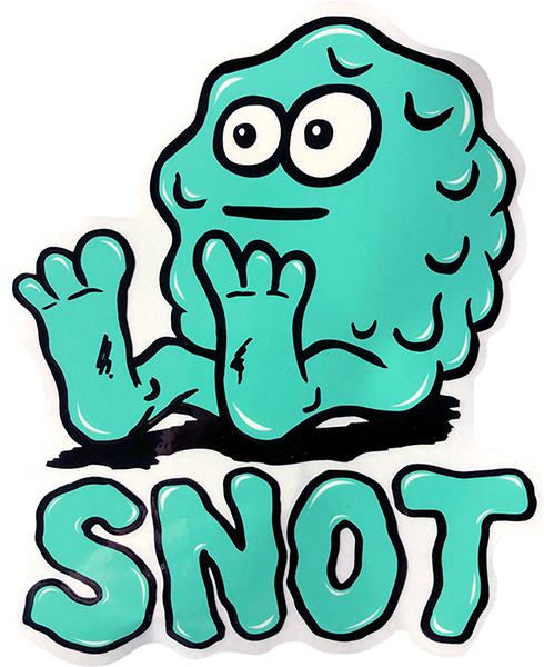 SNOT BOOGER LOGO XS STICKER