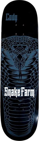 Snake Farm Mcentire Snake Moan Skateboard Deck -8.0 Black DECK ONLY