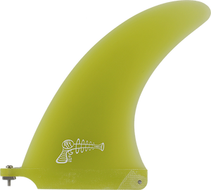 Ray Gun Fiberglass Center Fin 7.5" Yellow Surfboard FIN 