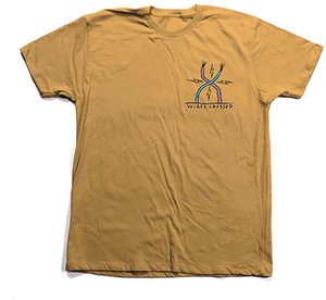 Toy Machine Ed Templeton Wires Crossed T-Shirt - Size: LARGE Gold