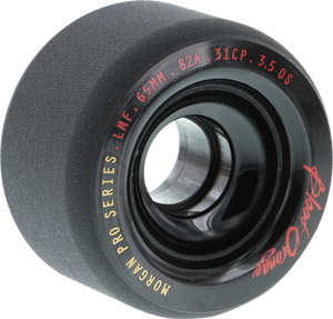 Blood Orange Morgan 65mm 82a Black Longboard Wheels (Set of 4)