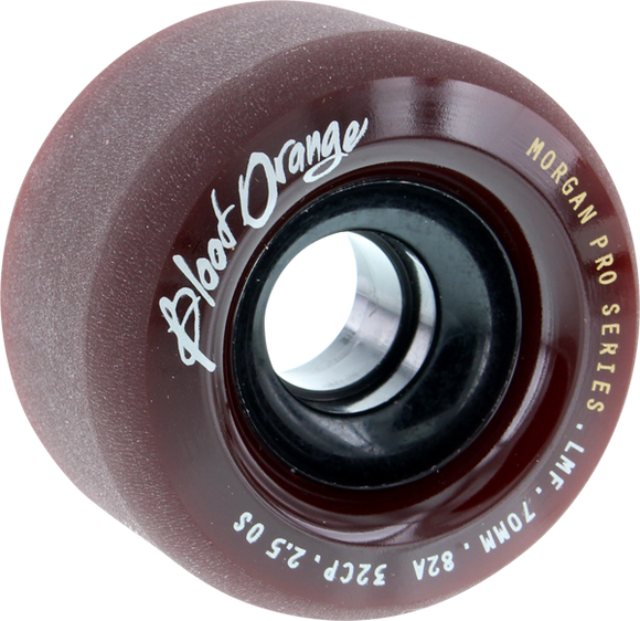 Blood Orange Morgan 70mm 82a Midnight Maroon Longboard Wheels (Set of 4)