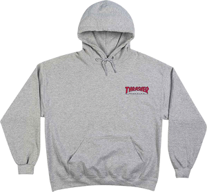 Thrasher Little Outline Hooded Sweatshirt - MEDIUM Grey