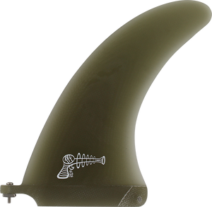 Ray Gun Fiberglass/Volan Center Fin 7.5" Smoke Surfboard FIN 