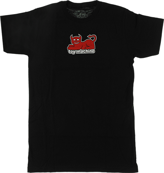 Toy Machine Devil Cat T-Shirt - Size: SMALL Black