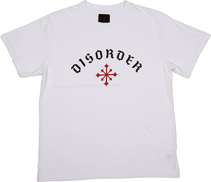 Disorder Arch Logo T-Shirt - Size: LARGE Optic White