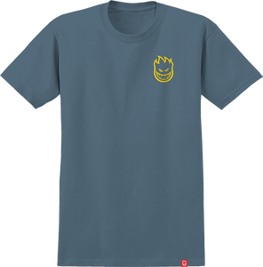 Spitfire Lil Bighead T-Shirt - Size: SMALL Blue/Yellow