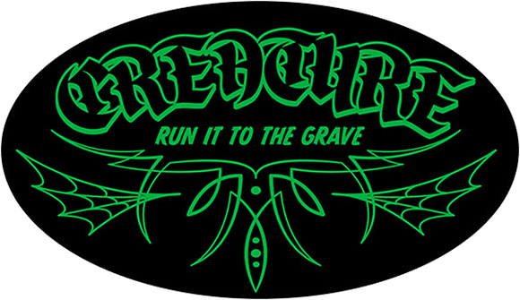 Creature To The Grave Vinyl Decal 4x2.37 Green/Black