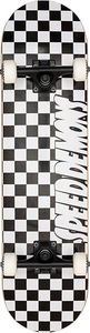 Speed Demons Checkers Complete Skateboard -7.0 Black/White 