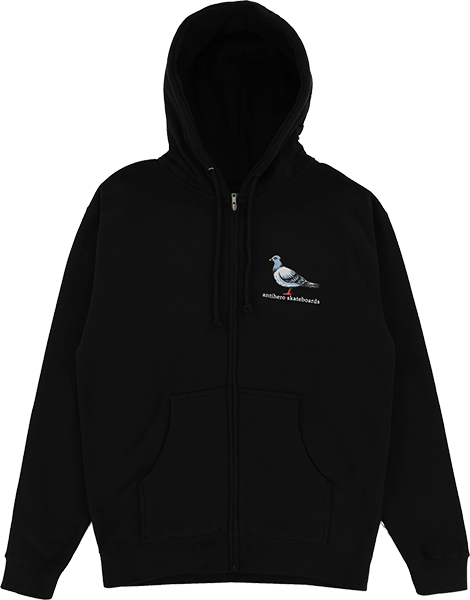 Antihero Lil Pigeon Zip Hooded Sweatshirt - MEDIUM Black/Multi/Color