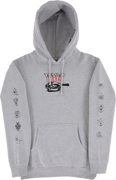 Baker Deep Fried Hooded Sweatshirt - MEDIUM Heather Grey