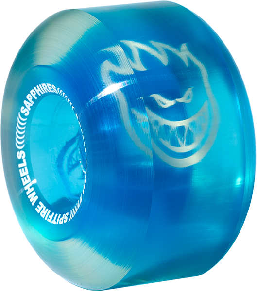 Spitfire Sapphire 90du Cruiser 56mm Clear/Blue Skateboard Wheels (Set of 4)