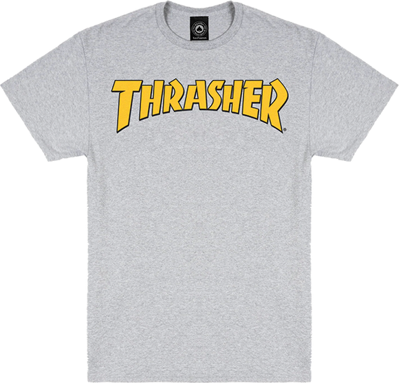 Thrasher Cover Logo T-Shirt - Size: MEDIUM Ash Grey