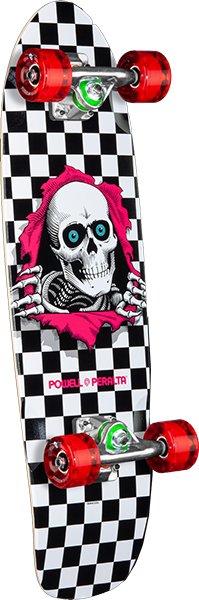 Powell Peralta Sw Surfer Check Ripper  Cp-7.75x27.2 W/Bk/Pk 