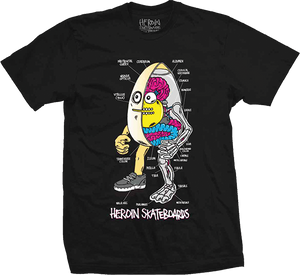 Heroin Anatomy Of An Egg T-Shirt - Size: MEDIUM Black